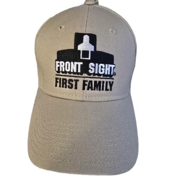 Front Sight First Family Strap back Hat Tan‎ One Size Embroidered - Picture 1 of 6